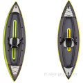 Kayak gonflable en PVC coloré disponible pour commander 1 personne Kayak gonflable orange pour les loisirs d&#39;eau